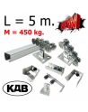 Комплект для откатных ворот КДВ до 450 кг - 5 м